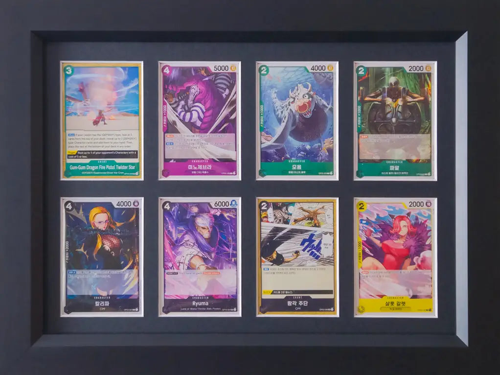 Framed One Piece cards