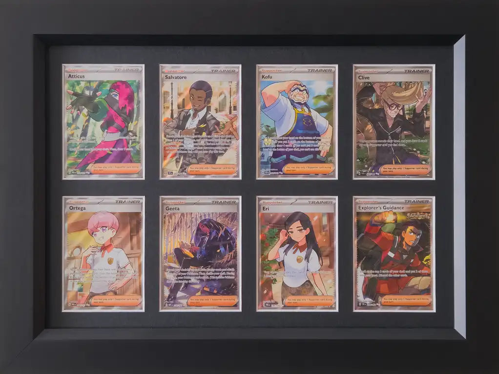 Framed Pokémon trainer set