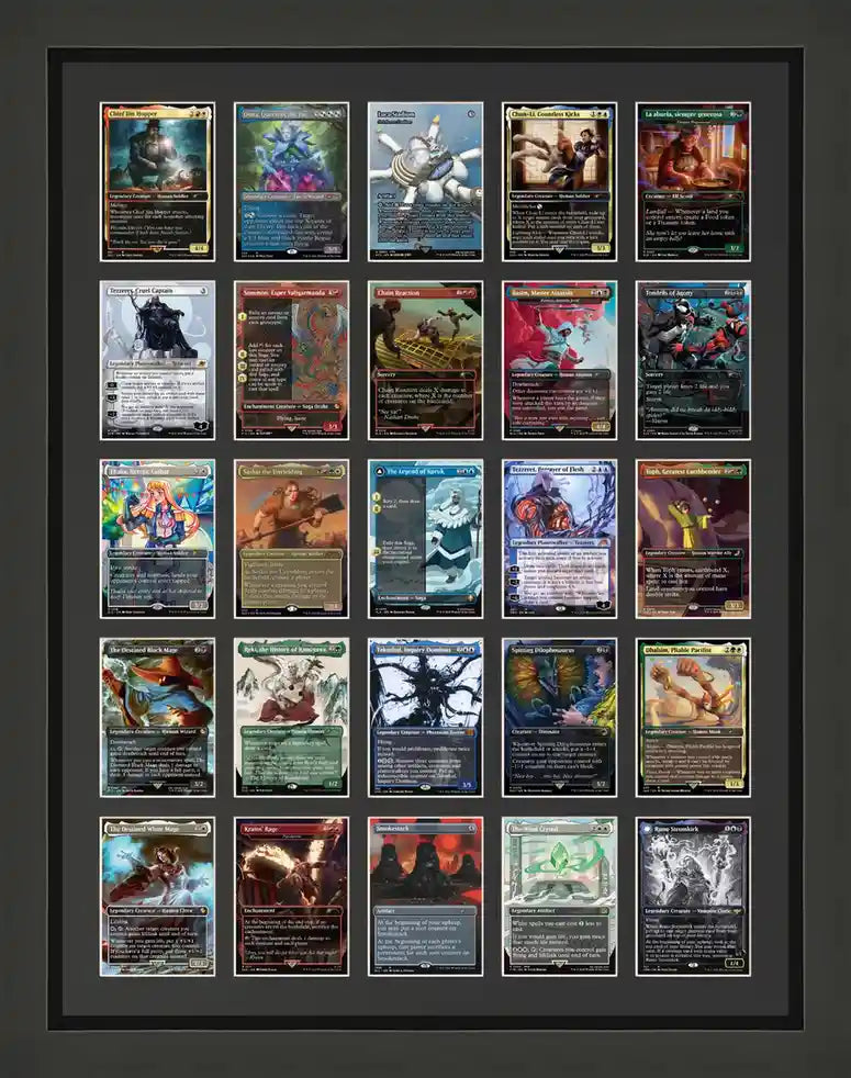 One Piece Card Display Frames — 25 cards
